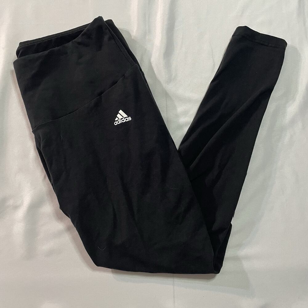 NWT adidas Essentials High-Waisted Logo Leggings Women’s 1X Black Plus Size